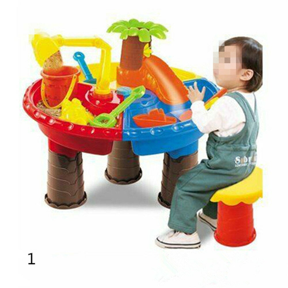 Sand And Water Table Sandpit Indoor Outdoor Beach Kids Children Play Toy Set