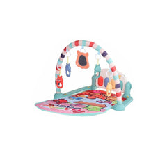 76*56*43CM 2 IN 1 Multi-functional Baby Gym with Play Mat Keyboard Soft Light Rattle Toys for Baby Gift