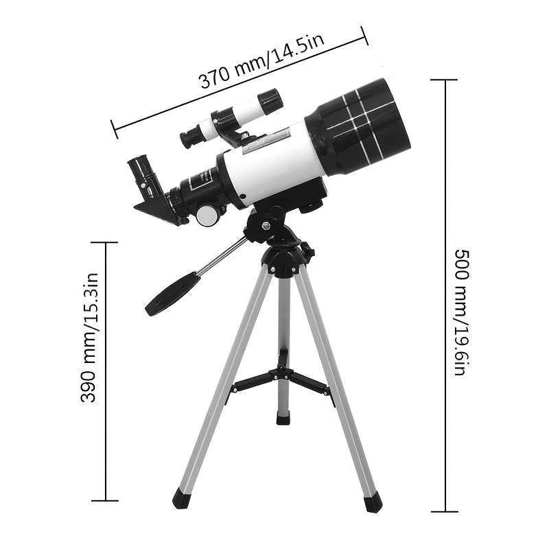 Astronomical Telescope With Tripod Wireless Smartphone Adapter