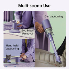 2 in 1 UV Sterilization Handheld Mattress Vacuum Cleaner 8000Pa 100W Powerful Suction for Bed Sofa Car Triple Filtration System 220V