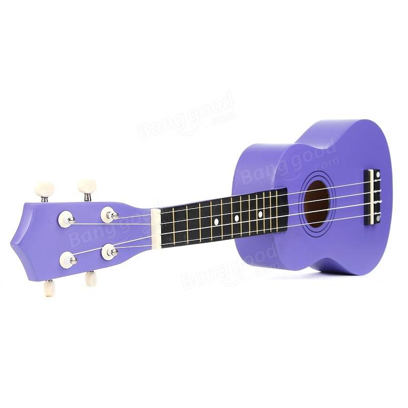 21 Inch Economic Soprano Ukulele Uke Musical Instrument With Gig bag Strings Tuner Purple