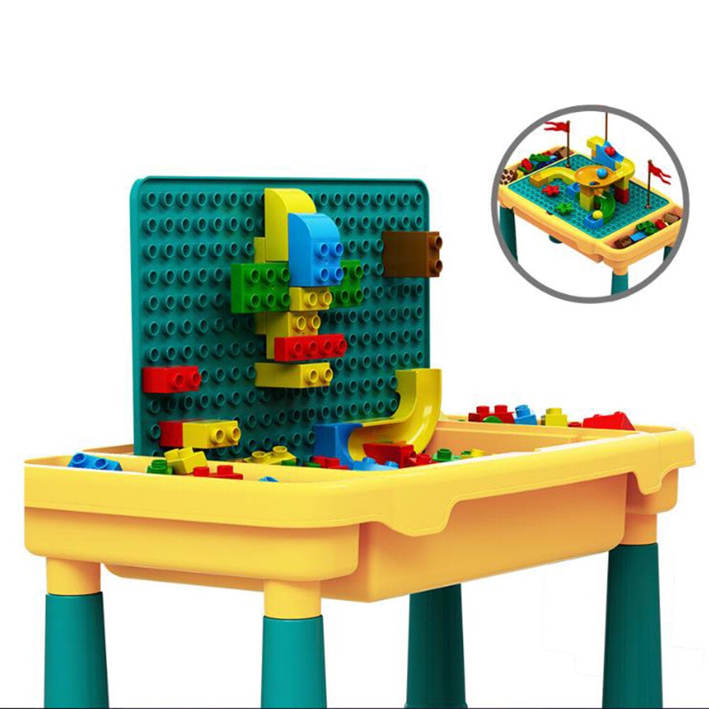 Multi-functional Compatible with Building Block Learning Table for Children Education Toys