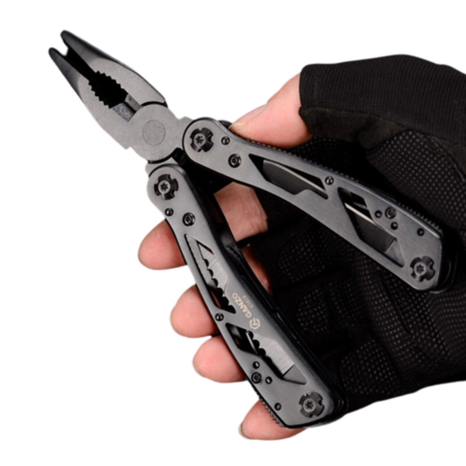 Multi Tools Folding Plier Fishing Camping Outdoor Survival EDC Gear Pocket Knife Scissors Screwdriver Bits