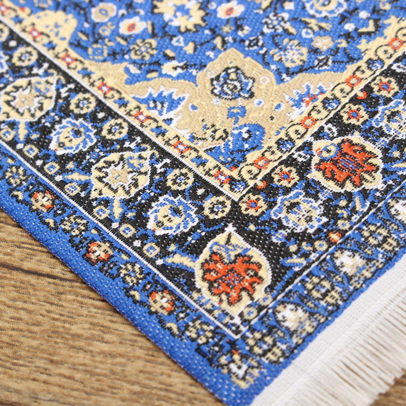 1/12 Turkish Carpet Rug 10x15cm Miniature Accessories Décor