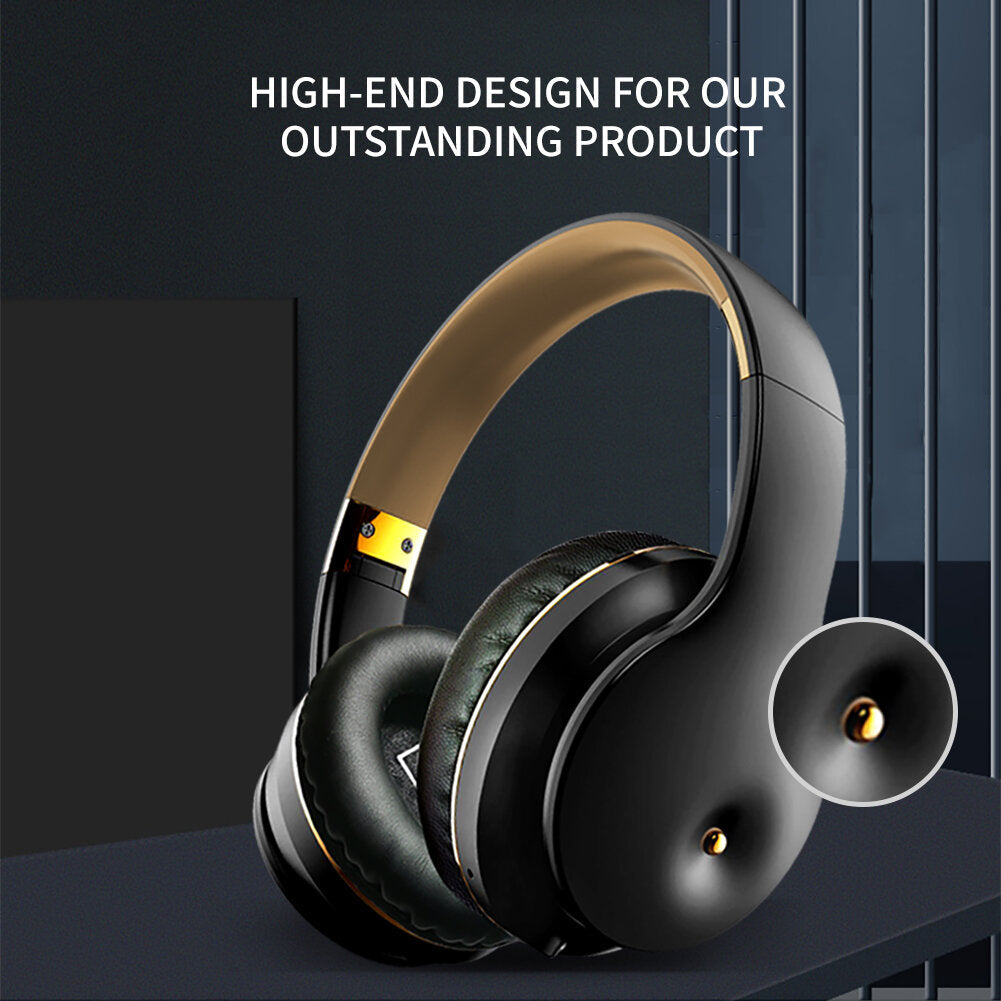 Wireless bluetooth Headphone Super Bass Stereo NFC Foldable Head-Mounted Sports Gaming Headset with Mic