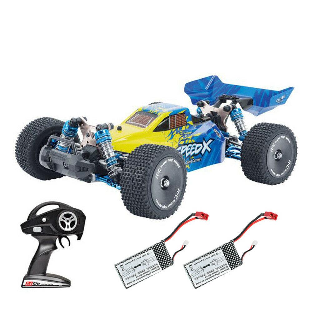 RTR with Two/Three Battery 1/14 2.4G 4WD 60km/h Metal Chassis RC Car Full Proportional Vehicles Model