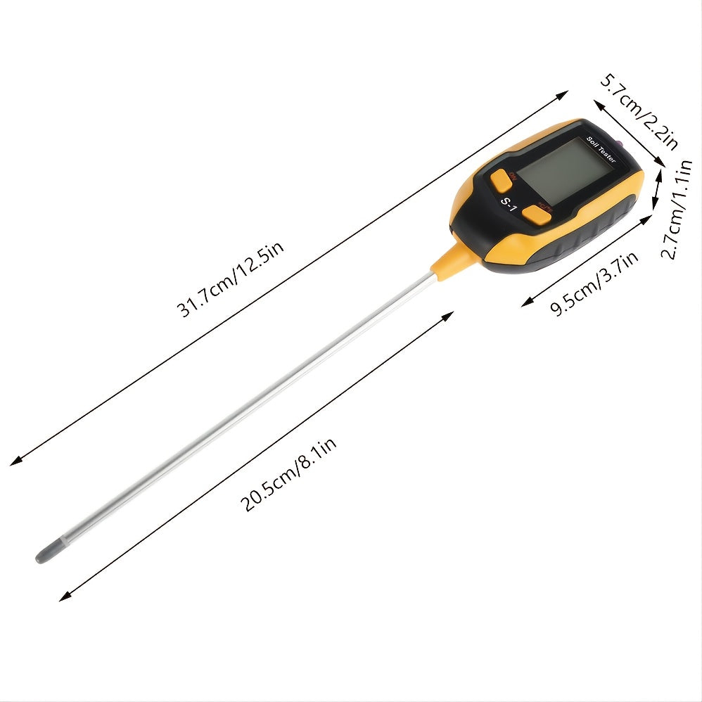 4 In 1 Soil PH Moisture Meter LCD Display for Indoor & Outdoor Garden Lawn