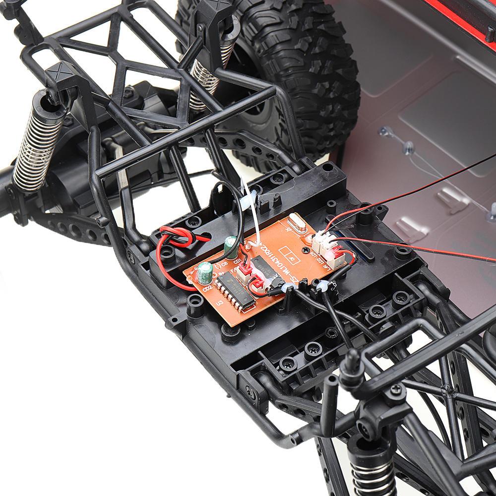 1/10 2.4G 4X4 Crawler RC Car Desert Mountain Rock Vehicle Models With Two Motors LED Head Light 7.4V 1200mAH