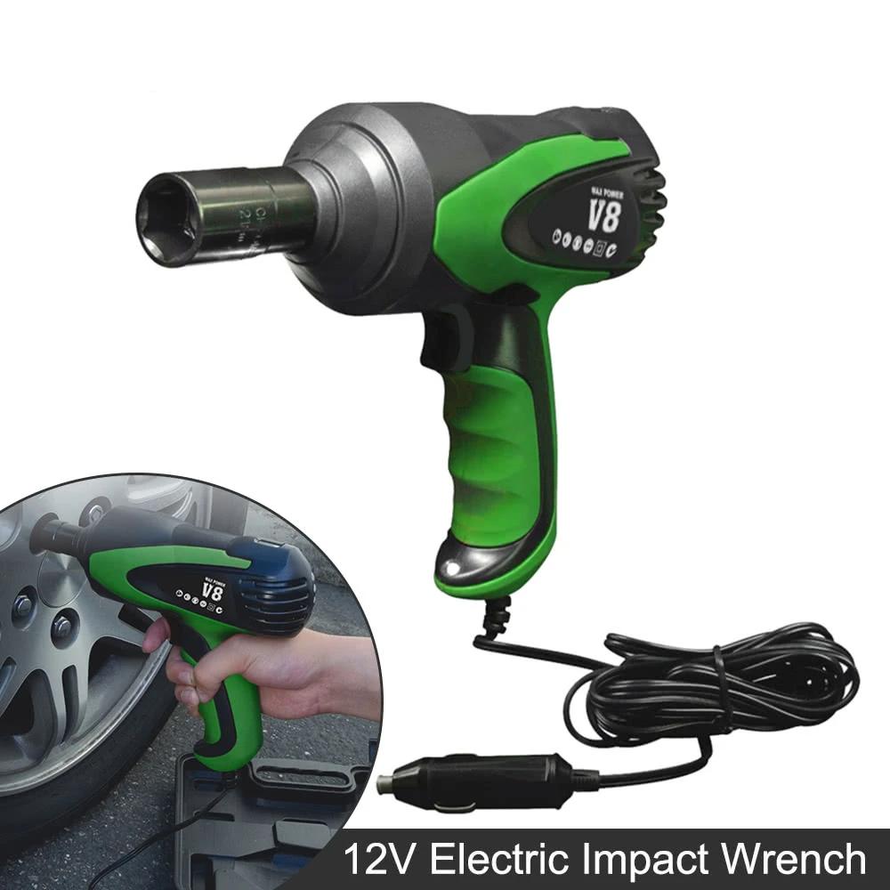 Electric Impact Wrench Car Tire Repair Tool Installation