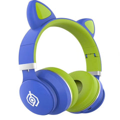 LED Over-Ear Headphones Noise Cancelling Headset bluetooth 5.0 Wireless Kids Headset Support TF Card 3.5mm Plug With Mic