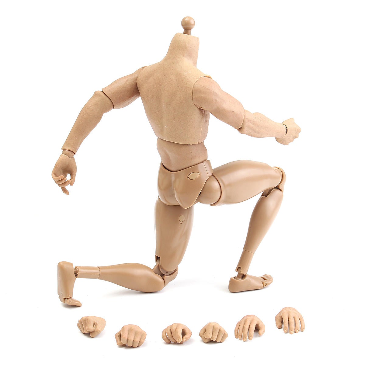 1/6 Scale Action Figure Male Nude Muscular Body 12" Plastic Toy for TTM18/19