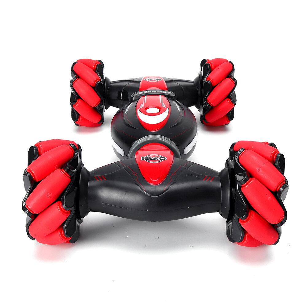 RC Stunt Car 2.4G Remote Control Gesture Sensor All-Terrain Toy Cars Double Sided Rotating Off Road 360 Flips with Lights Music Drift Dancing RC Vehicle Toy