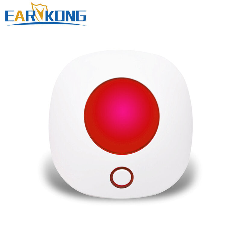 Wireless Wifi Strobe Siren Sound and Light Siren Alarm 100dB for 433MHz Alarm System