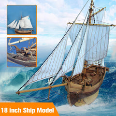 PPT-Wooden Assembly Ship Model Building DIY Fishing Boat Laser Decoration Kits Toy Gift