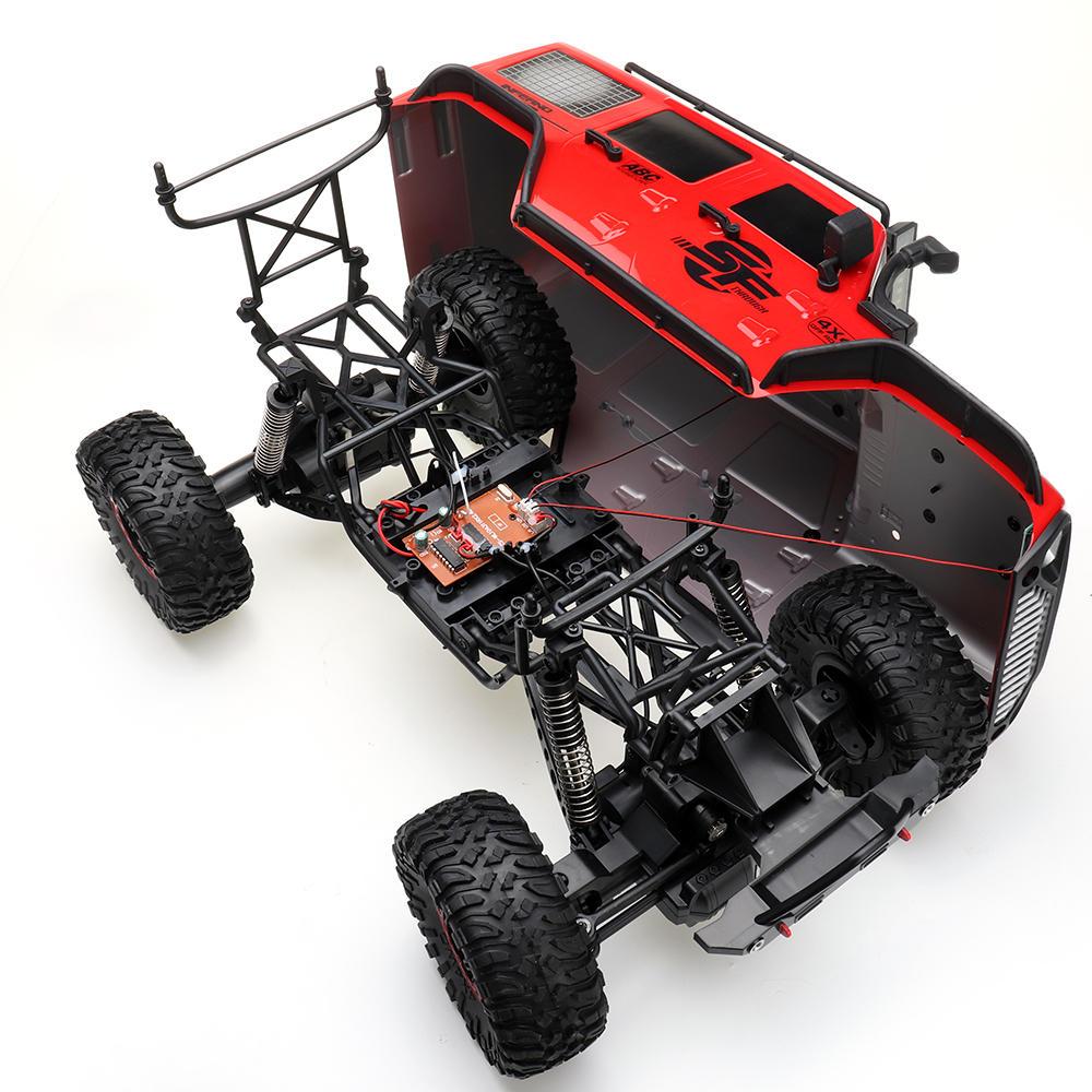 1/10 2.4G 4X4 Crawler RC Car Desert Mountain Rock Vehicle Models With Two Motors LED Head Light 7.4V 1200mAH