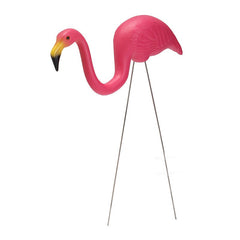 2PCS Pink Flamingo Plastic Yard Garden Lawn Art Ornaments Retro Toy Decor