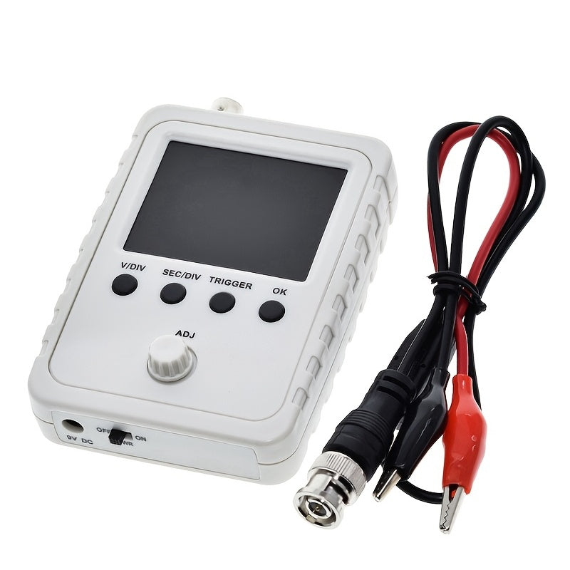 DSO Shell Oscilloscope with BNC-Clip Cable Probe and 2.4-inch Color TFT Display