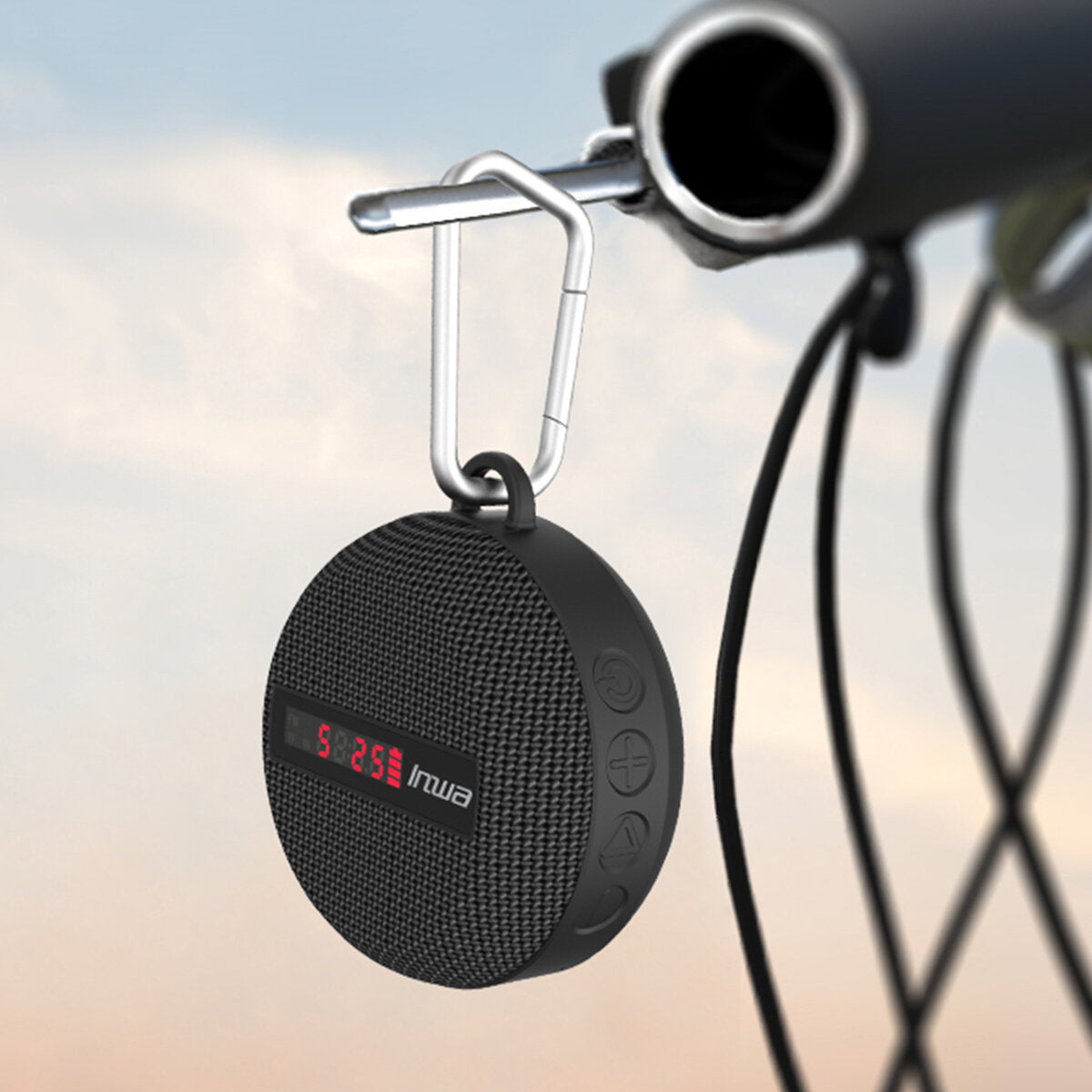 Bluetooth Speaker LED Speed Digital Display Wireless HIFI Outdoor Waterproof Bicycle Speakers