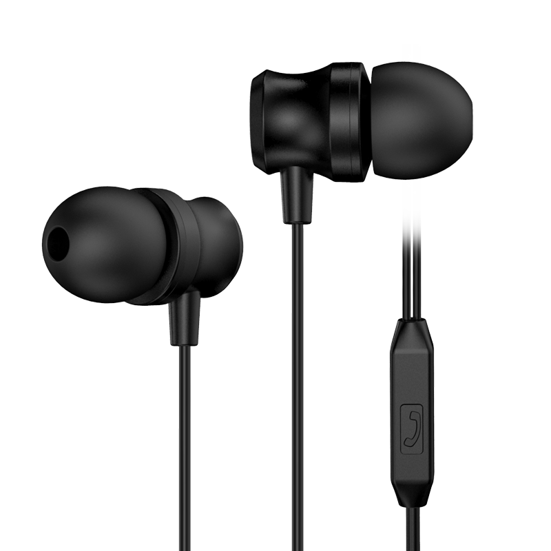 Wired 3.5mm In-Ear Headphones Hifi Sound Music Earphone with Mic for Smartphones MP3 PC