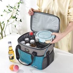 10L/15L Camping Thickened Thermal Bag With Temperature Display Waterproof Portable Cooling Bag Foldable Insulated Bag Lunch Bag For Food Drink Fruit