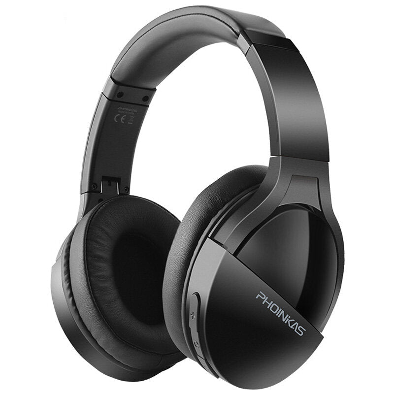 Gaming Headset Wireless bluetooth V5.0 Headphones 6D Surround Sound Noise Reduction AUX-In 40h Battery Life Foldable Head-Mounted Earphones