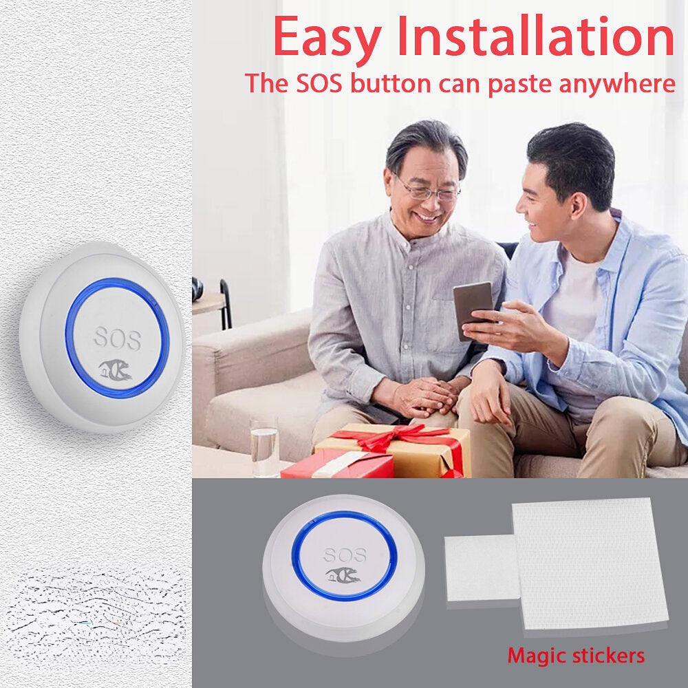 Smart Wifi Emergency Button Speakers One-key Alarm Call For Help Remote Call Work