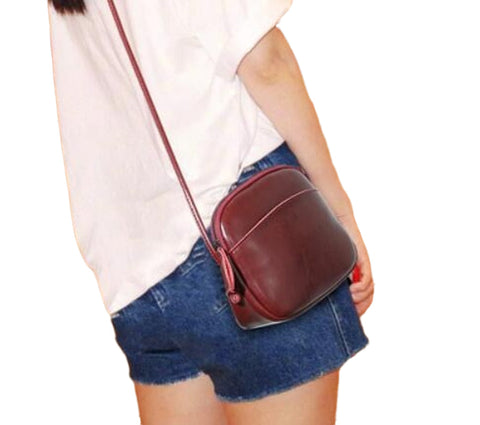 High Quality Women Shoulder Bags Small Messenger Bag Vintage Brown Leather Shell Famous Brand Crossbody for Girls