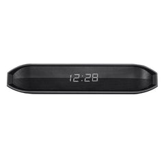 Wireless bluetooth Speaker Portable Dual Drivers Stereo Bass Speaker LED Display Clock Desktop Speaker with HD Mic