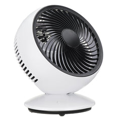 USB Rechargeable Portable Desk Strong Cooling Fan 270 Automatic Rotation