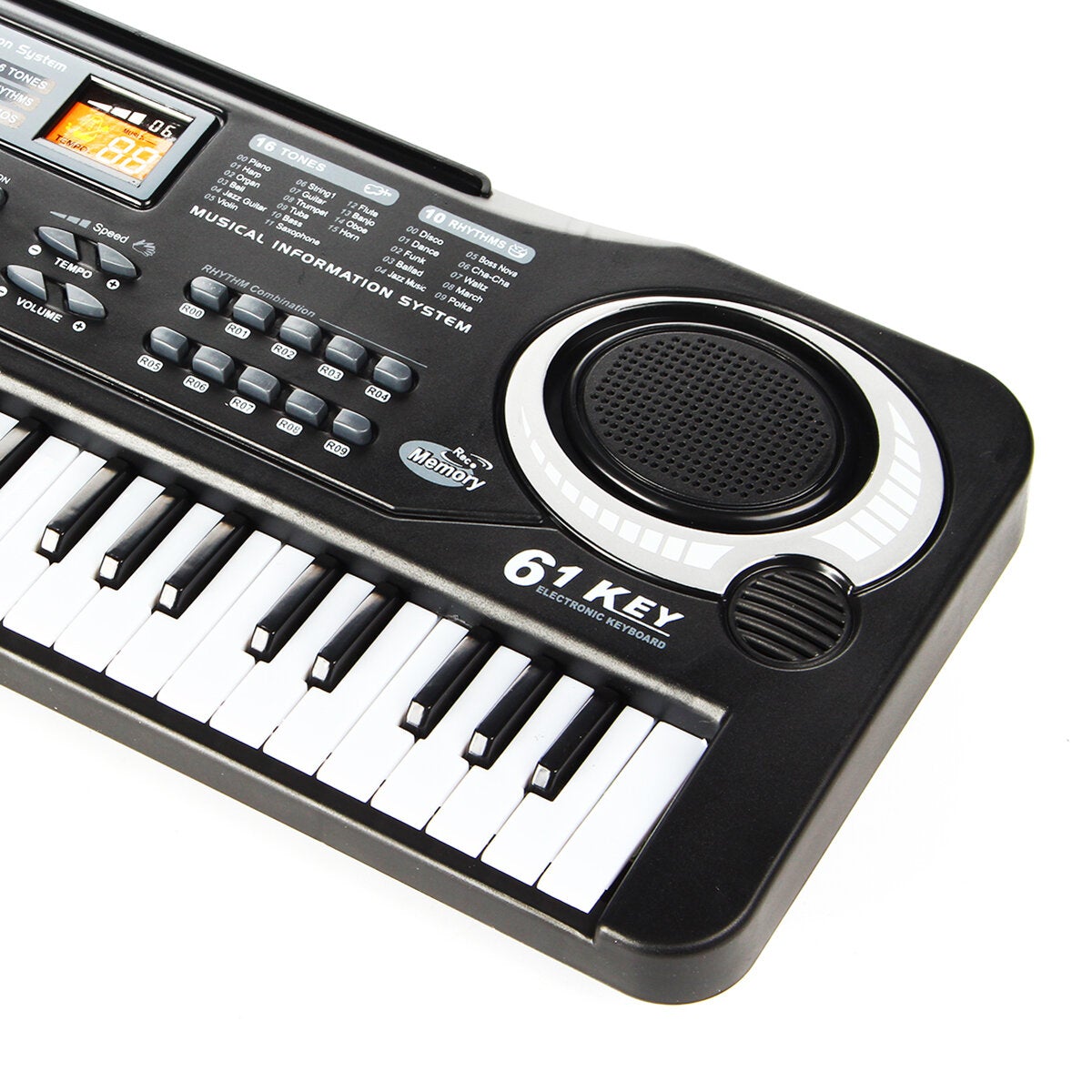 Children Kids Electronic Keyboard Electric Piano 61 Keys Musical Instruments with USB + Microphone