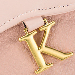 Women PU Chains 6.3 Inch Phone Solid Letter Crossbody Bag