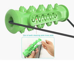 Dog Molar Bite Chew Toy Rope Pull Interactive with Suction Cup for Pulling Chewing Teeth Cleaning