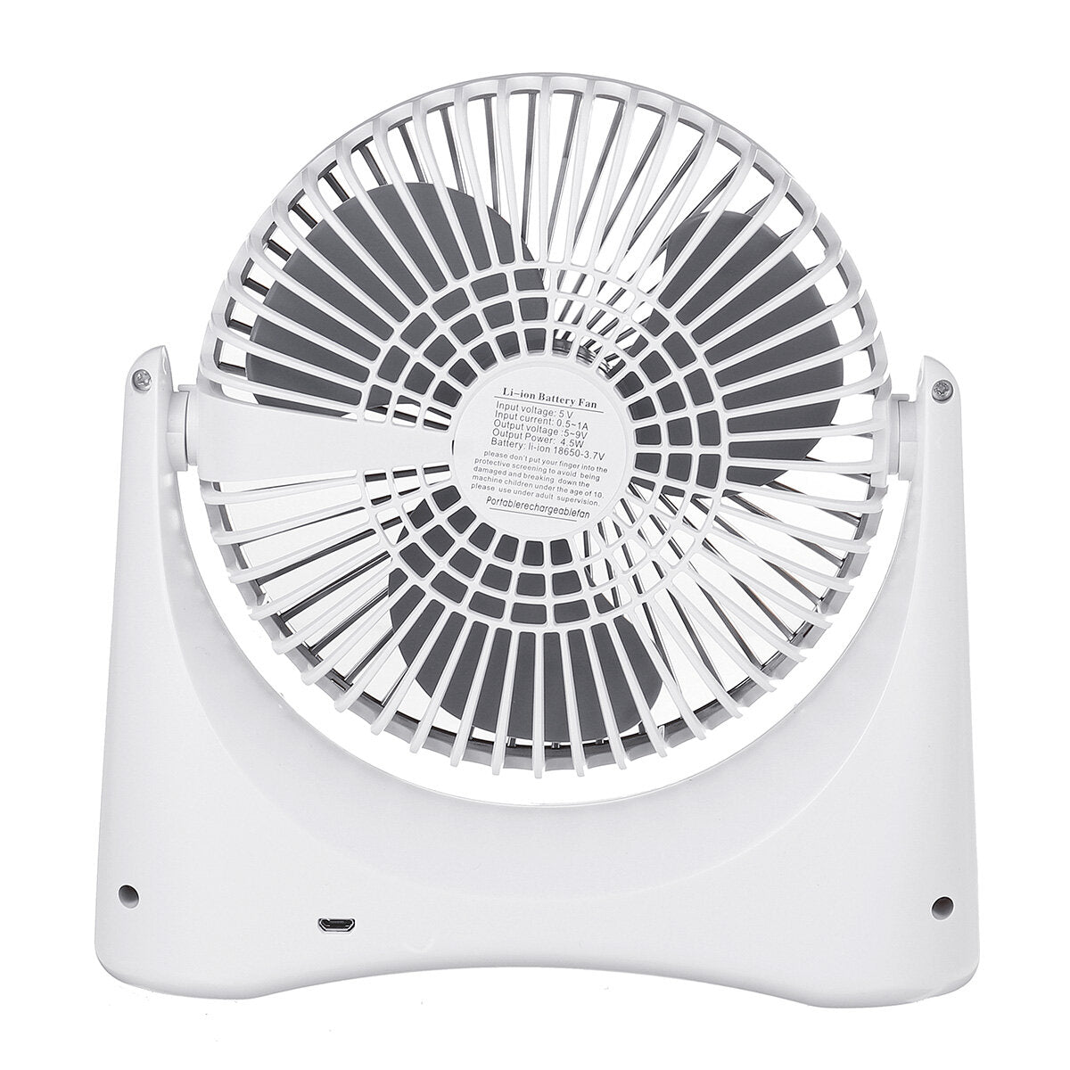Summer Fan Rechargeable Low Noise 3 Gear Adjustment Desk Mini Fan Electric Cooling Fan