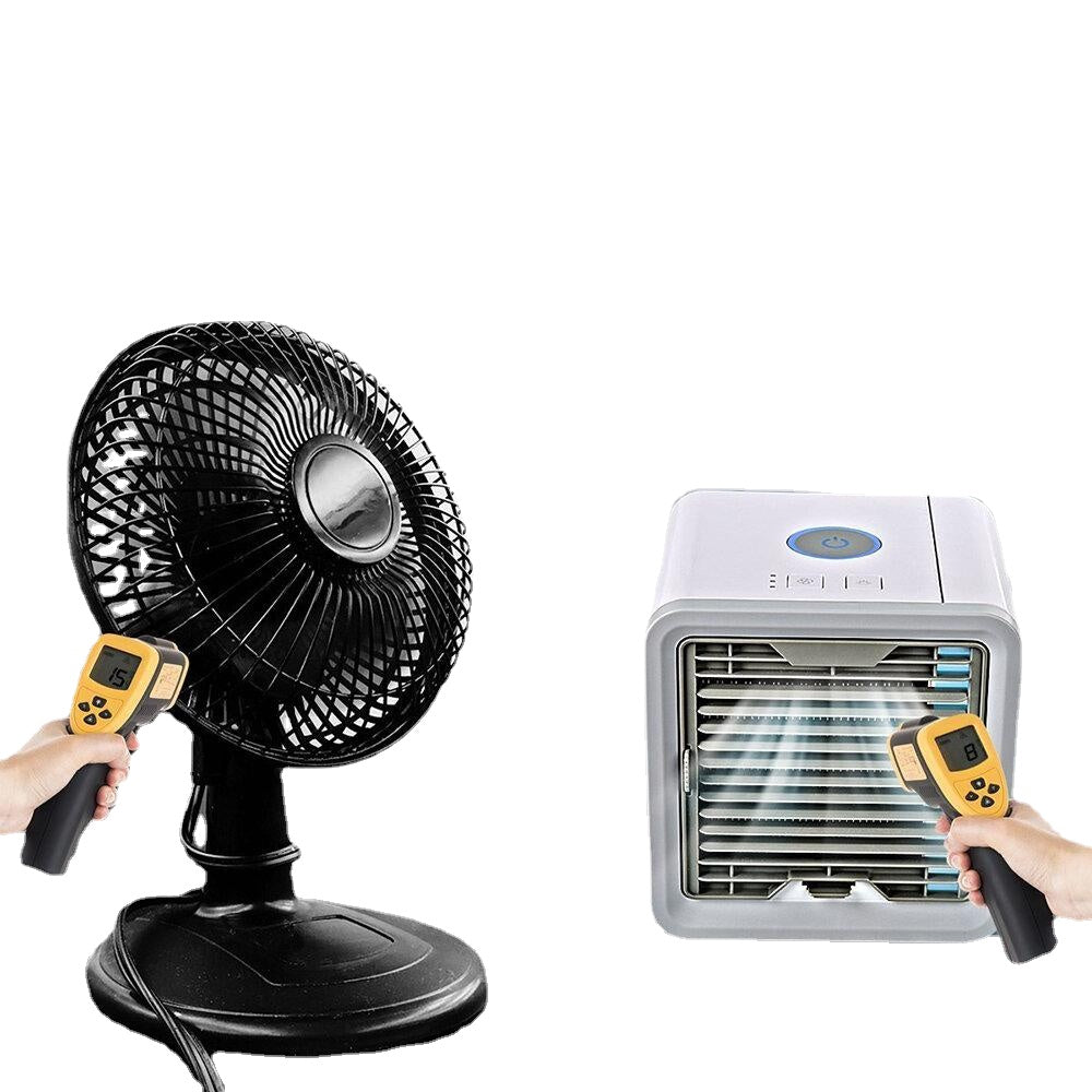 Portable Air Cooler Fan Mini USB Conditioner 7 Colors Light Desktop Cooling Humidifier Purifier for Office Bedroom