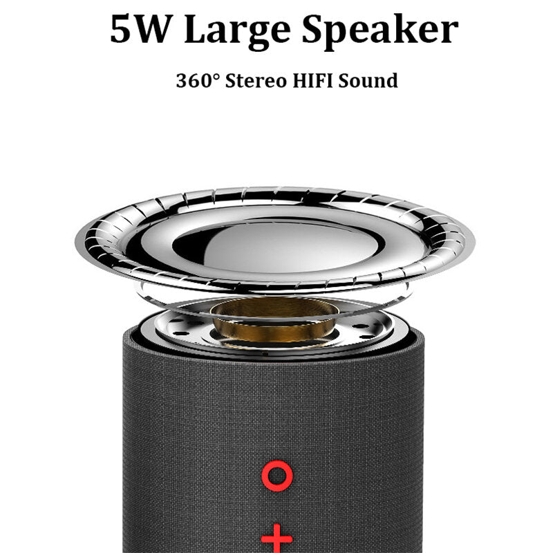 Wireless bluetooth Speaker 5W HIFI Stereo Super Bass Subwoofer TF Card Luminous Portable Mini Loudspeaker with Mic