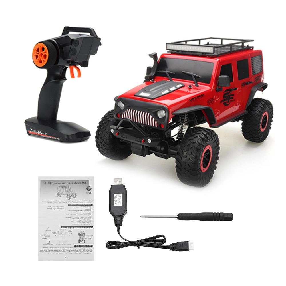 1/10 2.4G 4X4 Crawler RC Car Desert Mountain Rock Vehicle Models With Two Motors LED Head Light 7.4V 1200mAH