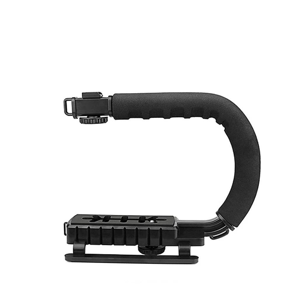 Camera Handheld Holder Flash Bracket U type Hand Motion Stabilizer Stable Frame Grip for Video DSLR SLR