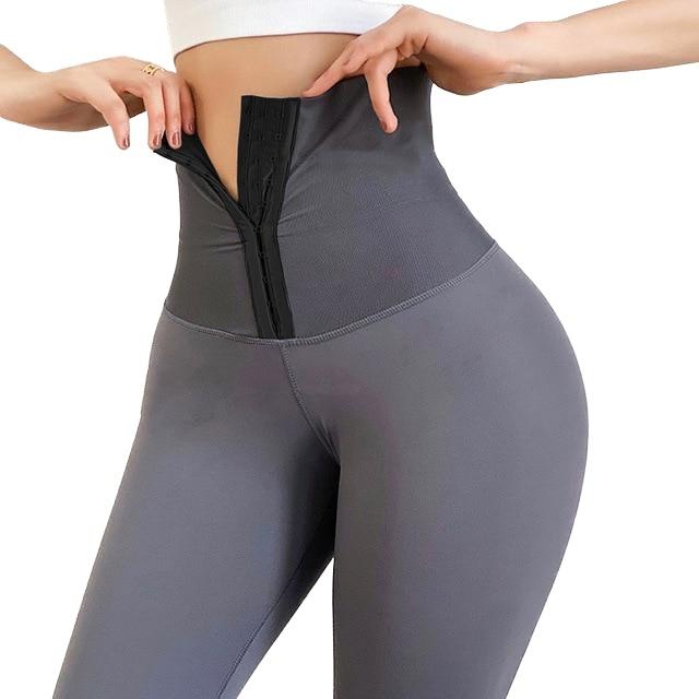 Women Yoga Pants Stretchy High Waist Compression Tights Black Sports Push Up Gym Fitness Leggings