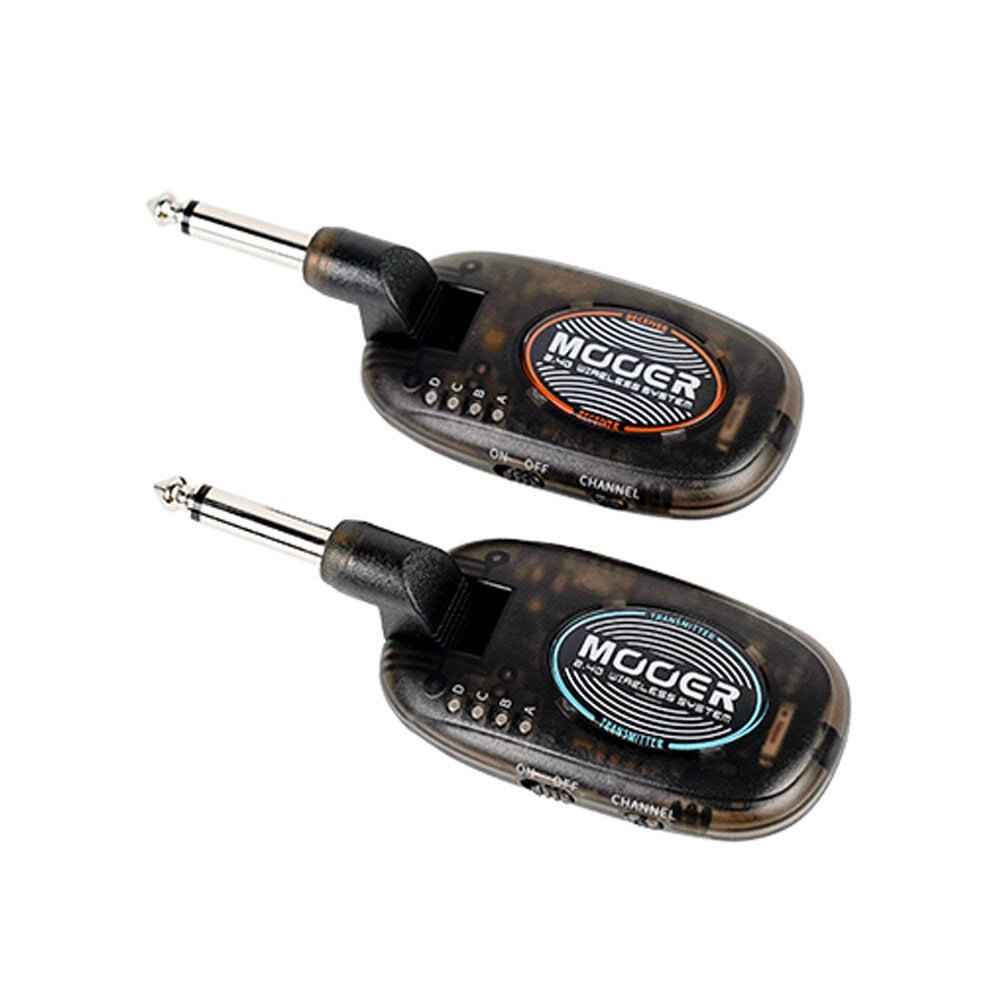 2.4G Wireless Guitar Transmitter Receiver Set Rechargeable Wireless Guitar System 15 Meters Transmission Range