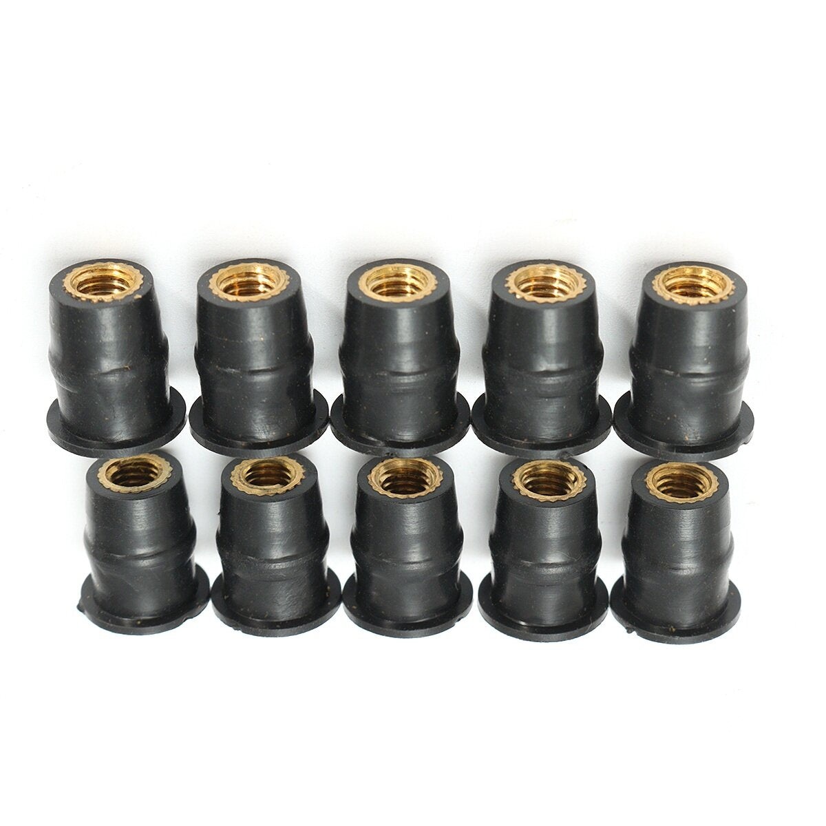 10pcs M4 / M5 / M6 Metric Rubber Well Nuts Windshield Fairing Cowls Fastener Screws Universal Motorcycle Fairing Cowl Fixing