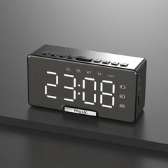 LED Alarm Clock Speaker Luminous Multi-function Retro bluetooth 5.0 Loudspeaker for Home Decor Digital Alarm Clock