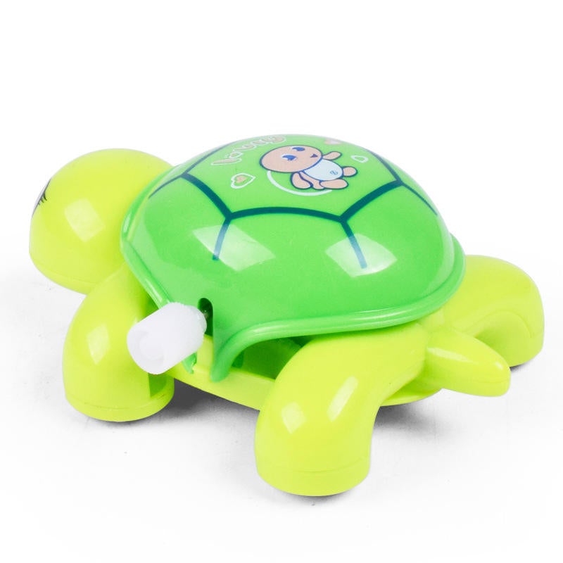 Cute Cartoon Animal Clockwork Turtle Mini Crawling Wind Up Kids Educational Classic Toy Random Color