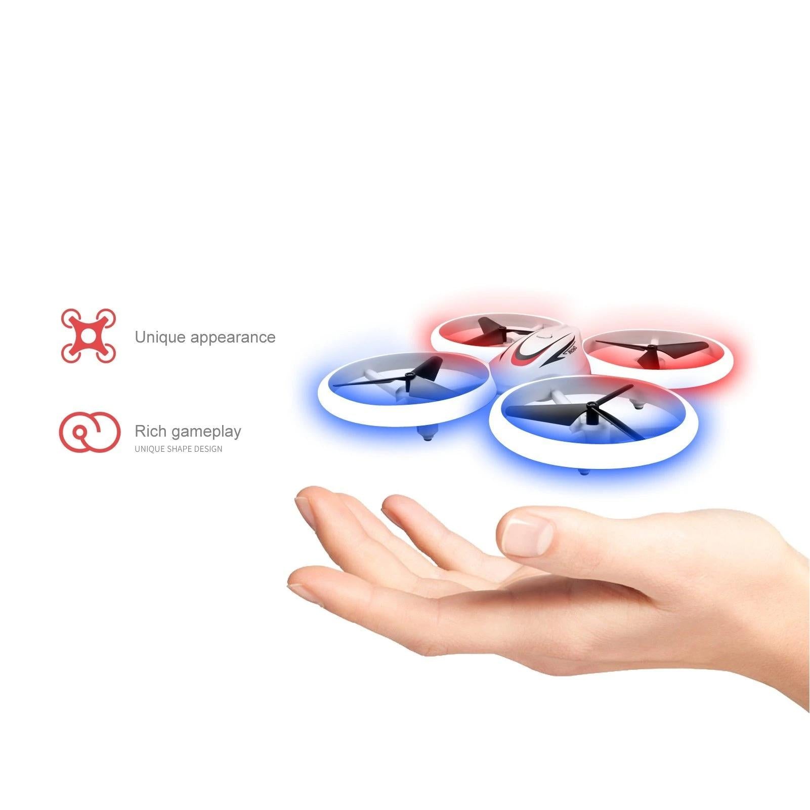 2.4GHz 4 Channel S123 LED Mini Drone for Kids Remote Control Small RC Quadcopter