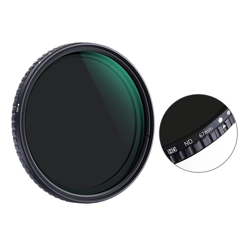 72mm Ultra-thin Adjustable Variable Neutral Density ND Filter Fader for Camera Lens Canon Sony Nikon Cameras