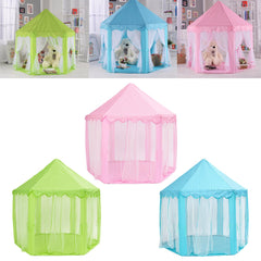 Portable Princess Castle Play Tent Activity Fairy House Fun Toy 55.1x55.1x53.1 Inch