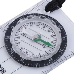 Outdoor Backpacking Transparent Plastic Compass Tool For Camping Hiking