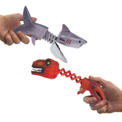 Dinosaur Shark Pecker Telescopic Spring Manipulator Clip Creative Decompression Tricky Toy