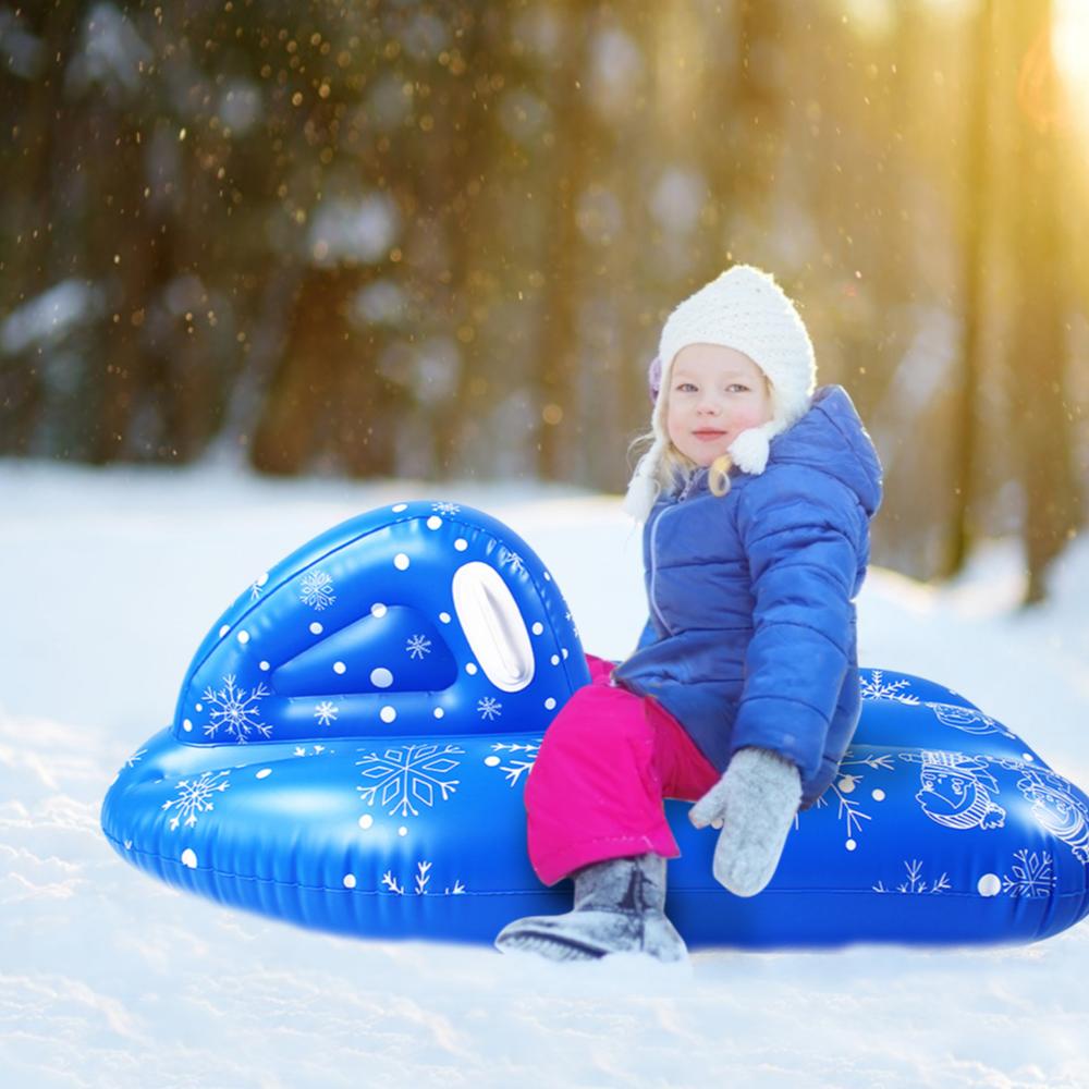 Inflatable Snow Flakes Large PVC Tube Boat For Winter Skating