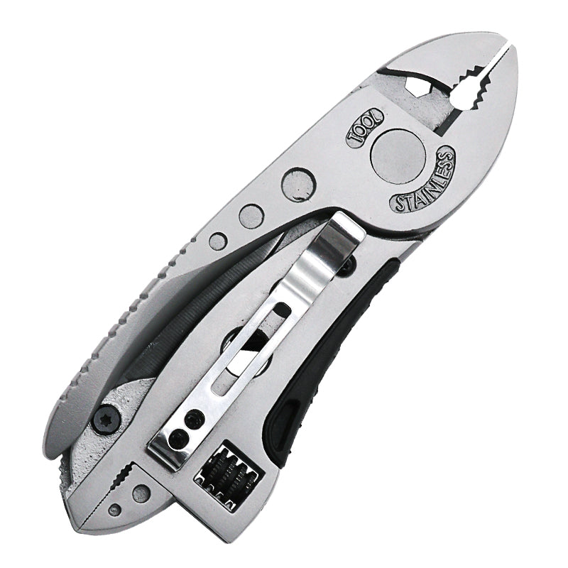 Pocket Knife Screwdriver Set Kit Adjustable Wrench Jaw Spanner Repair Survival Hand Multi Tools Mini - JustgreenBox