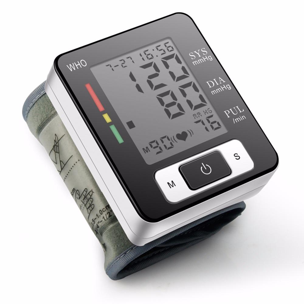 Home Automatic Wrist Blood Pressure Monitor Voice Digital Oxygen Glucose Instrument